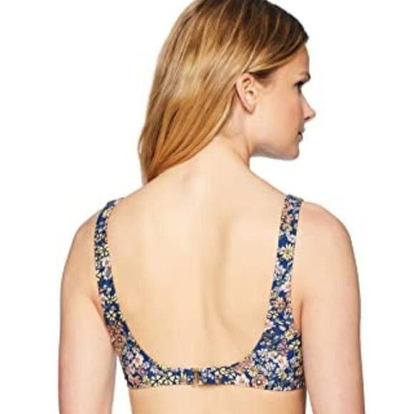 Kenneth Cole floral tie crop hipster bikini swimsuit size‎ Xl new!! - Picture 3 of 10